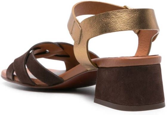 Chie Mihara Quara 50mm leren sandalen Bruin