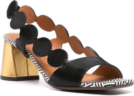 Chie Mihara Roka sandalen met plateauzool Zwart