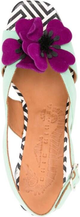 Chie Mihara Rutina suède sandalen Groen