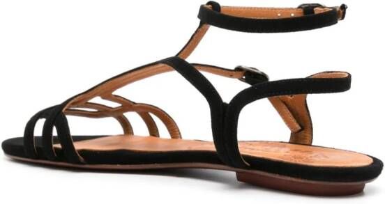 Chie Mihara Suède sandalen Zwart