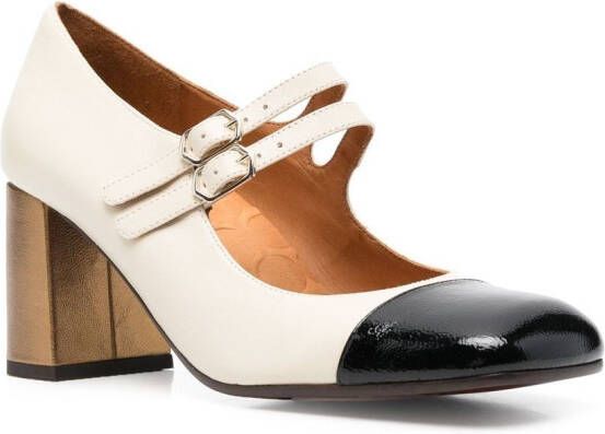 Chie Mihara Tweekleurige pumps Beige