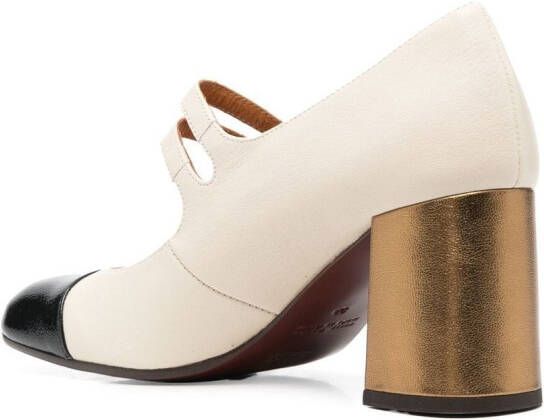 Chie Mihara Tweekleurige pumps Beige