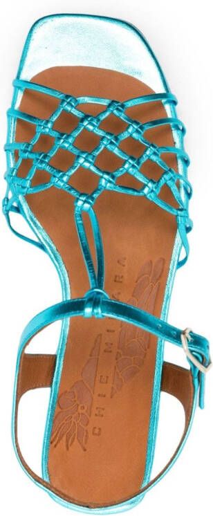 Chie Mihara Sandalen met geweven bandje Blauw