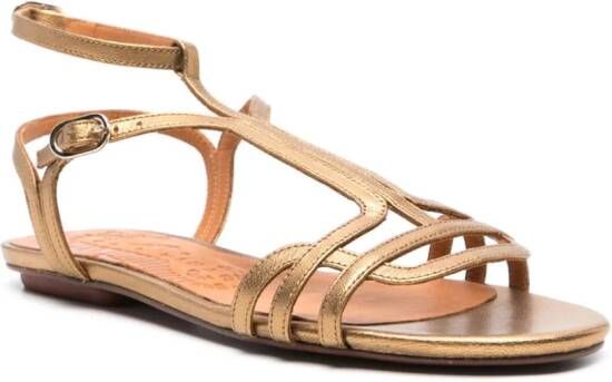 Chie Mihara Yael sandalen met metallic-effect Bruin