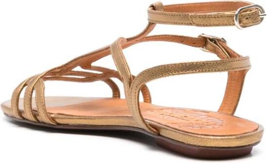 Chie Mihara Yael sandalen met metallic-effect Bruin
