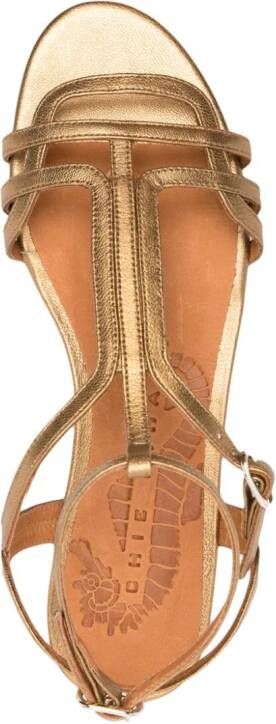 Chie Mihara Yael sandalen met metallic-effect Bruin