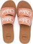 Chloé Kids Slippers met logoprint Bruin - Thumbnail 3