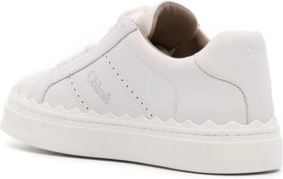 Chloé Lauren leren sneakers Wit