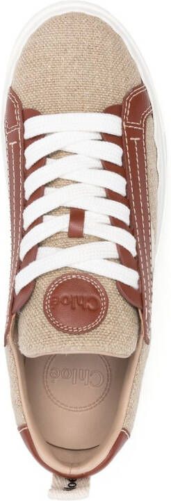 Chloé Lauren low-top sneakers Beige