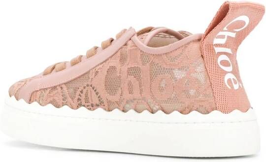 Chloé Lauren low-top sneakers Roze