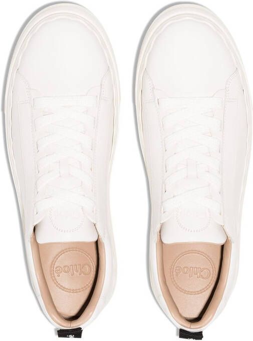 Chloé Lauren low-top sneakers Wit