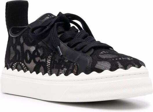 Chloé Lauren low-top sneakers Zwart