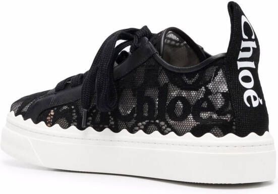 Chloé Lauren low-top sneakers Zwart