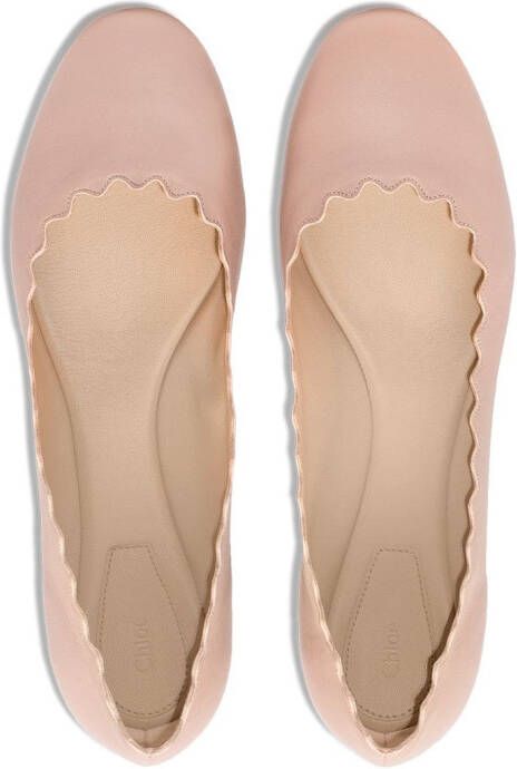 Chloé Lauren pumps met gewelfde afwerking Roze