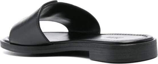 Chloé Marcie leren slippers Zwart