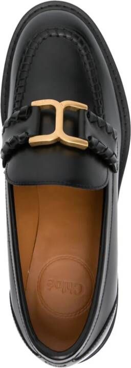 Chloé 60 mm Marcie leren loafers Zwart