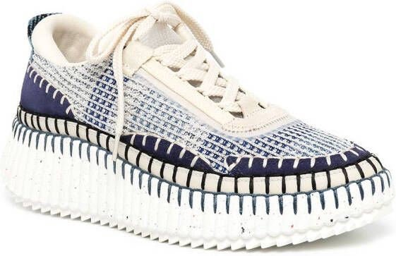 Chloé Nama mesh sneakers Wit