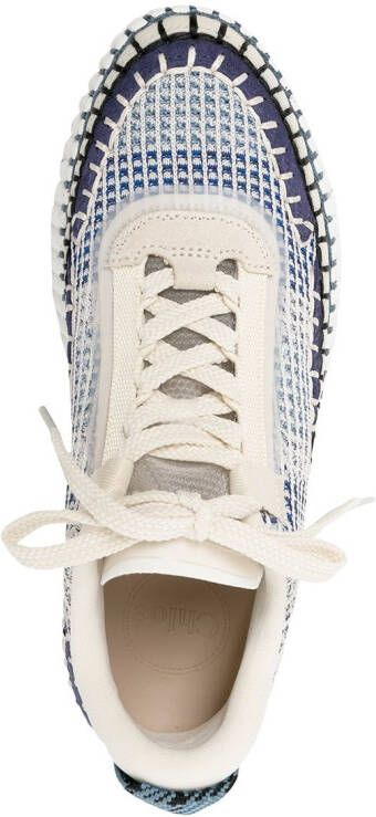 Chloé Nama mesh sneakers Wit