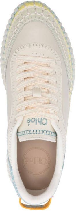 Chloé Nama sneakers met vlakken Beige