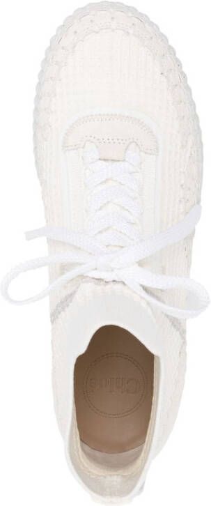 Chloé Nama sneakers met plateauzool Wit