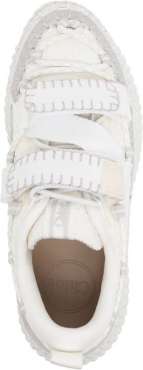 Chloé Nama sneakers met klittenband Wit