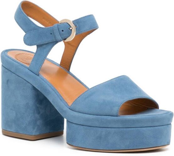 Chloé Odina suède sandalen Blauw