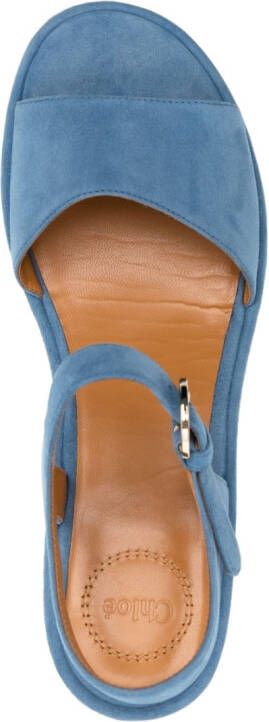 Chloé Odina suède sandalen Blauw