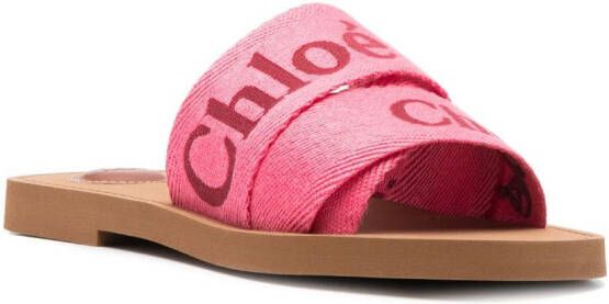 Chloé Woody slippers Roze