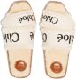 Chloé Woody sandalen met logoband Wit - Thumbnail 4