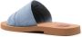 Chloé Woody slippers met geborduurd logo Blauw - Thumbnail 3