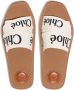 Chloé Woody slippers met logo Wit - Thumbnail 4