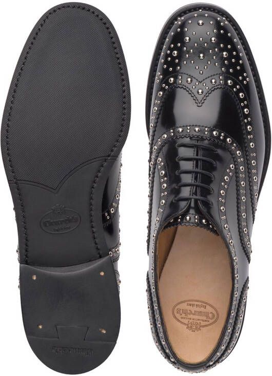 Church's Burwood brogues met studs Zwart