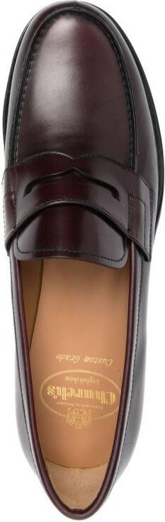 Church's Leren loafers Rood