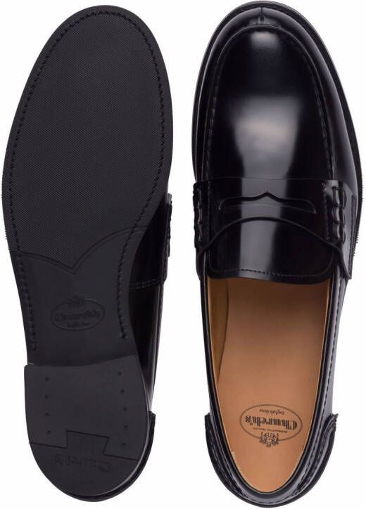 Church's Pembrey W5 gepolijste fumè loafers Zwart