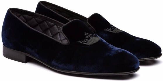 Church's Sovereign 2 Crown fluwelen loafers Blauw