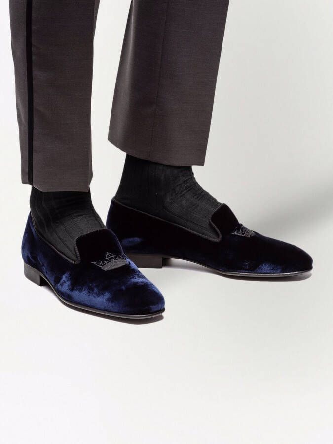 Church's Sovereign 2 Crown fluwelen loafers Blauw