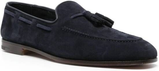 Church's Suède loafers met kwastje Blauw