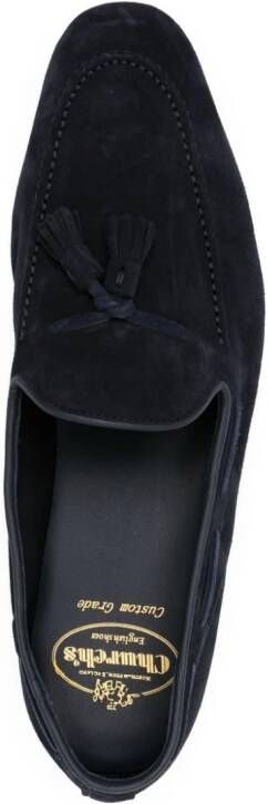 Church's Suède loafers met kwastje Blauw