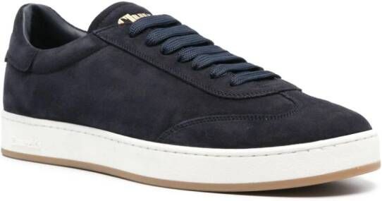 Church's Suède sneakers met logo-reliëf Blauw