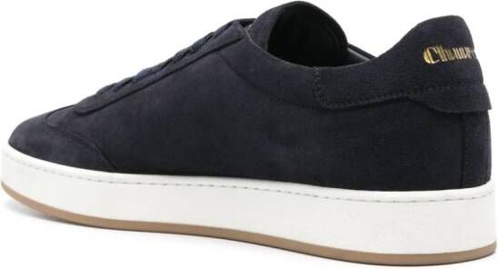 Church's Suède sneakers met logo-reliëf Blauw