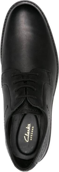 Clarks Atticus LTLace leren derby schoenen Zwart