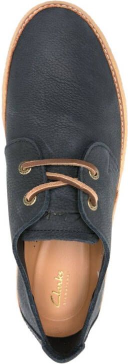 Clarks Clarkwood nubuck sneakers Blauw