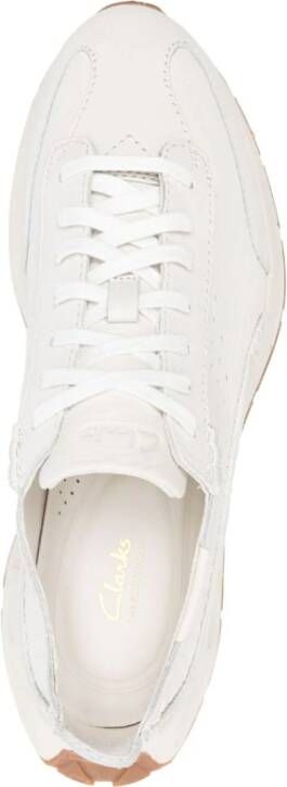 Clarks Craft Speed leren sneakers Wit