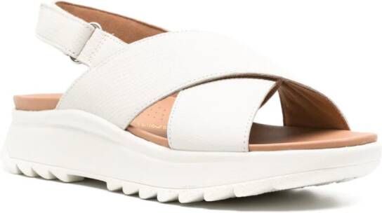 Clarks DashLite Wish leren sandalen Wit