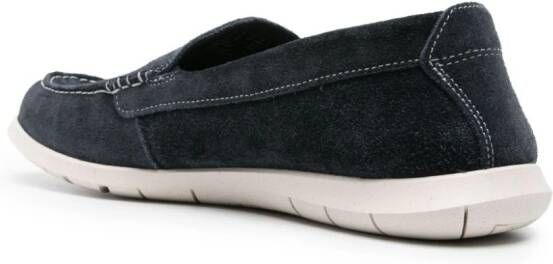 Clarks Flexway Step suède loafers Blauw