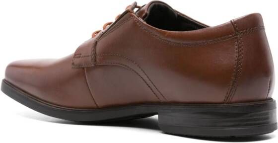 Clarks Howard leren derby schoenen Bruin
