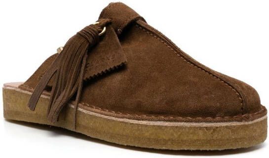 Clarks Muiltjes met gesp Bruin Schoenen