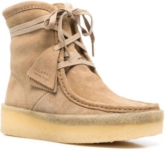 Clarks Originals Enkellaarzen met veters Beige
