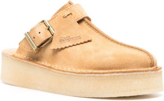 Clarks Originals Klompen met plateauzool Bruin