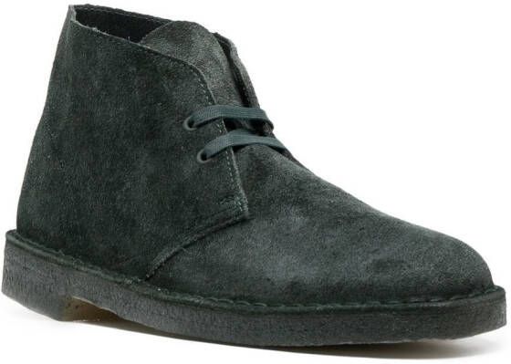 Clarks Originals Suède veterlaarzen Groen